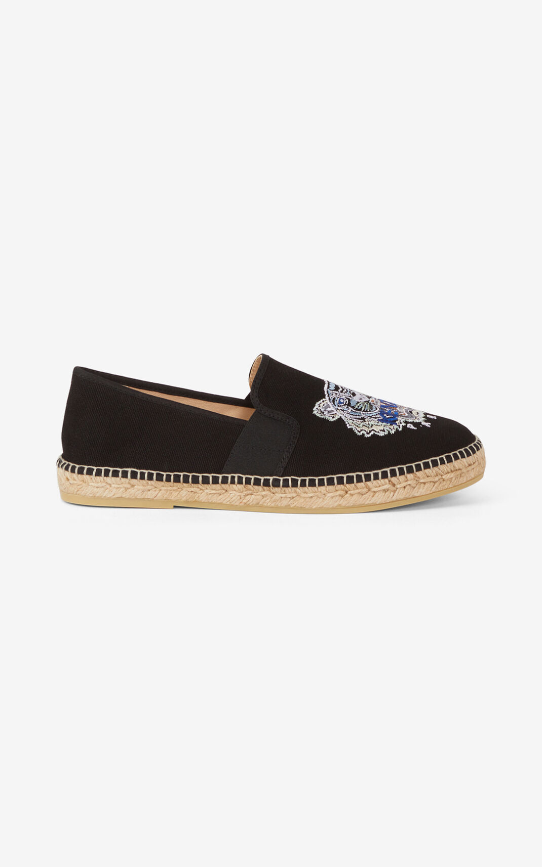 Kenzo Elasticated Tiger Espadrilles Herre - Sort DK-390385